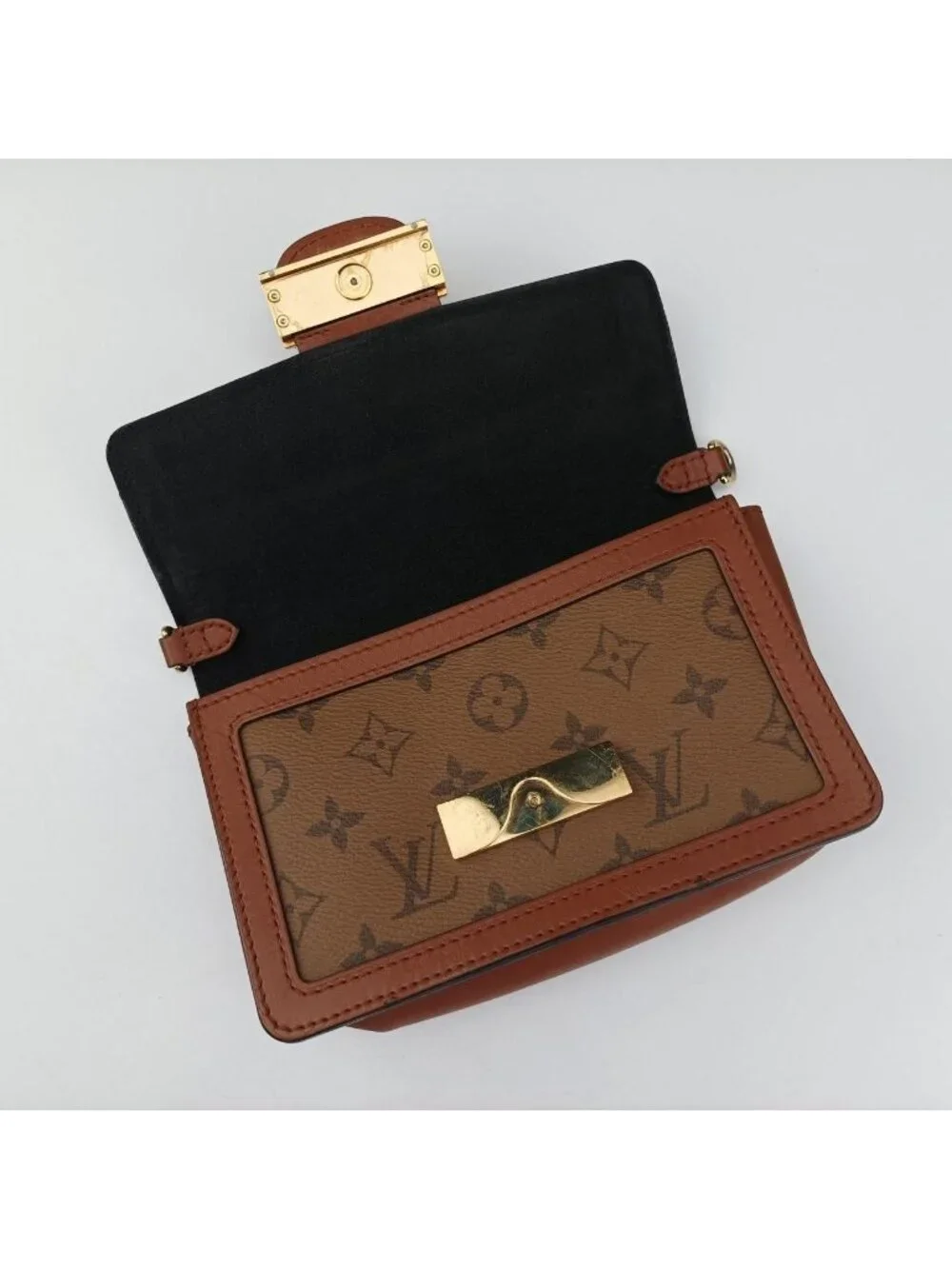 Louis Vuitton Dauphine Monogram Brown Reverse Handbag